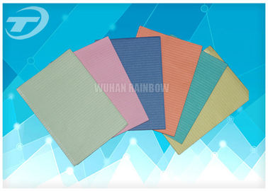 Disposable Medical Dental Patient Bibs 2 Ply Paper + 1 Ply Poly Film CE/ISO Certificate