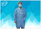 Lab Disposable Visitor Coats With Knitted Cuffs And Collar / BPP Fabric
